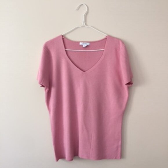 DRESS BARN WOMEN TOP  SIZE XL  COLOR: PINK - Picture 1 of 3